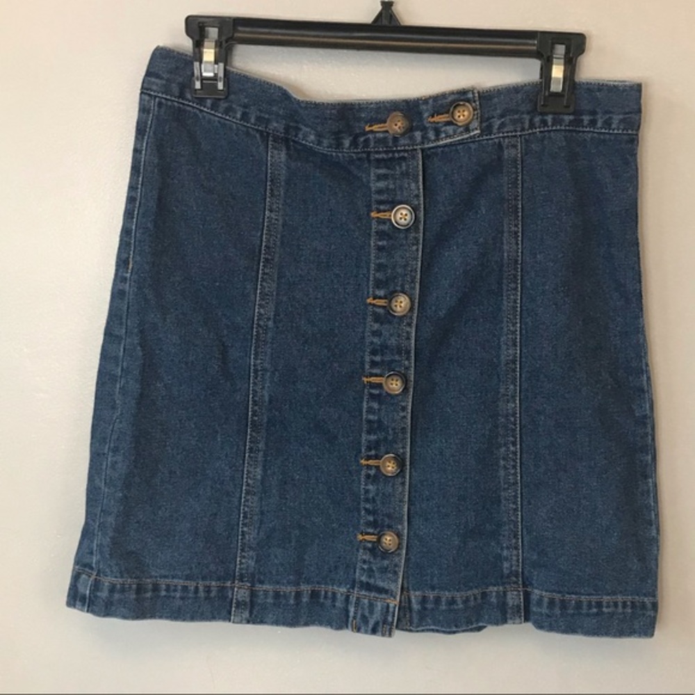 Forever 21 button down Jean skirt